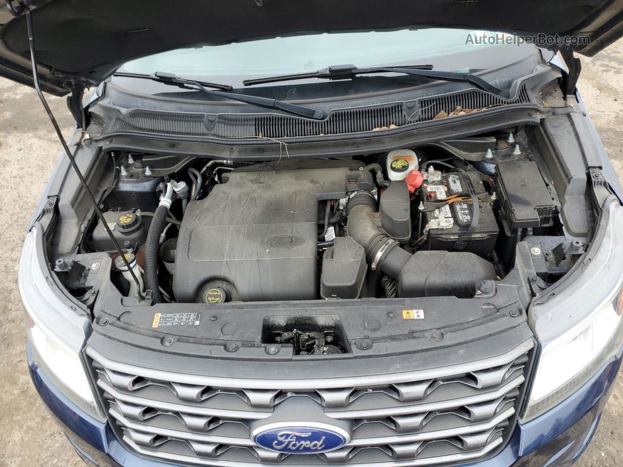 2017 Ford Explorer Xlt Синий vin: 1FM5K8D81HGA55649