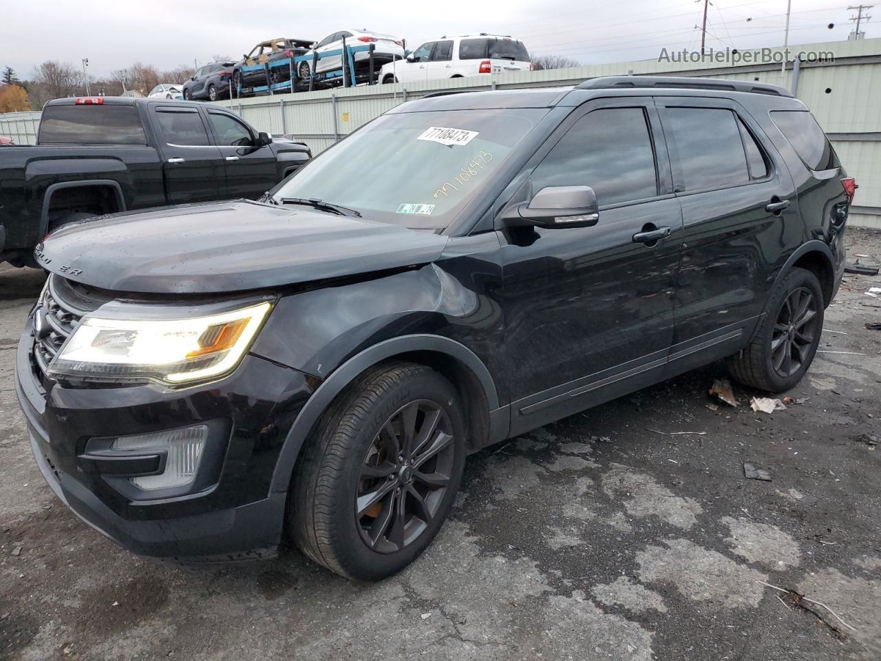 2017 Ford Explorer Xlt Black vin: 1FM5K8D81HGD47530