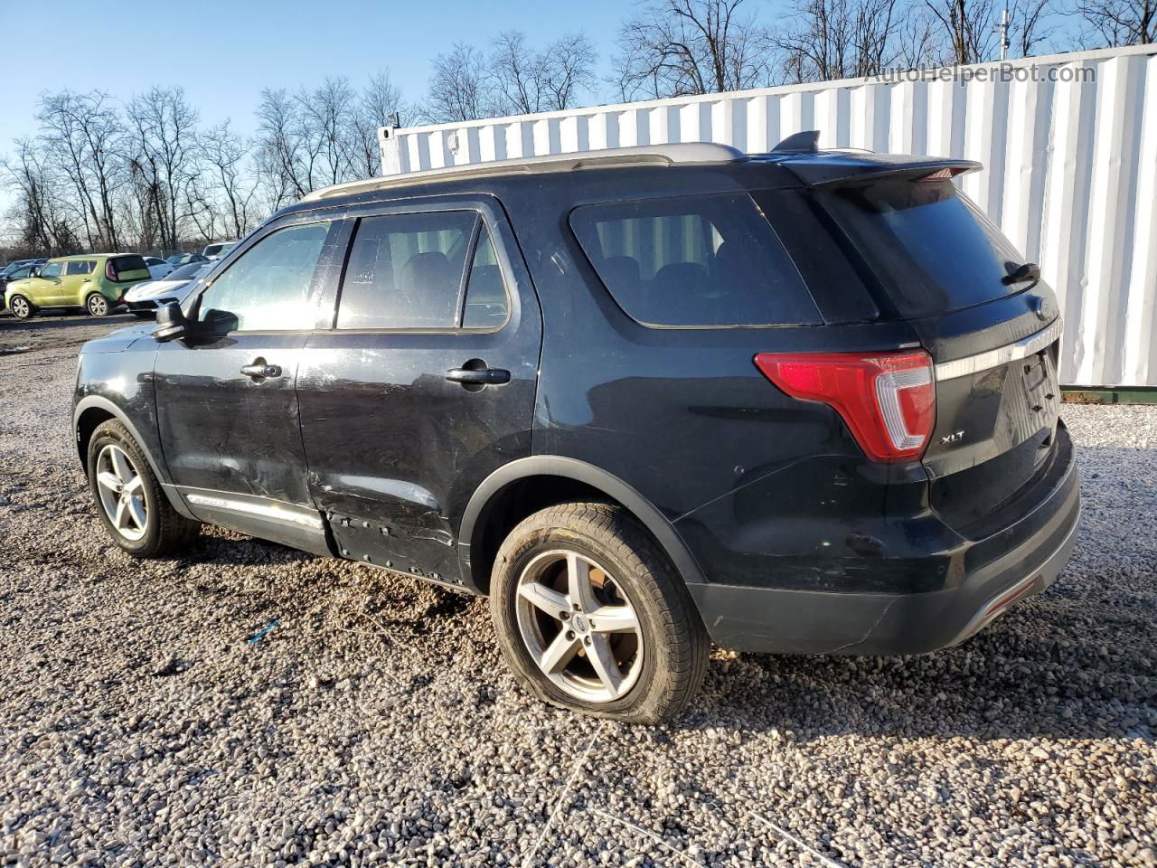 2017 Ford Explorer Xlt Black vin: 1FM5K8D81HGD74792