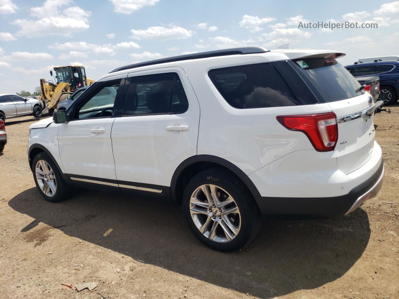 2017 Ford Explorer Xlt White vin: 1FM5K8D81HGD81483