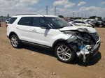 2017 Ford Explorer Xlt White vin: 1FM5K8D81HGD81483