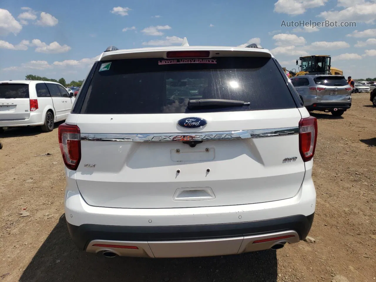 2017 Ford Explorer Xlt White vin: 1FM5K8D81HGD81483