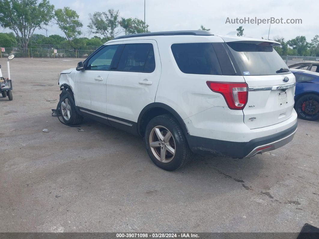 2017 Ford Explorer Xlt White vin: 1FM5K8D81HGE26292