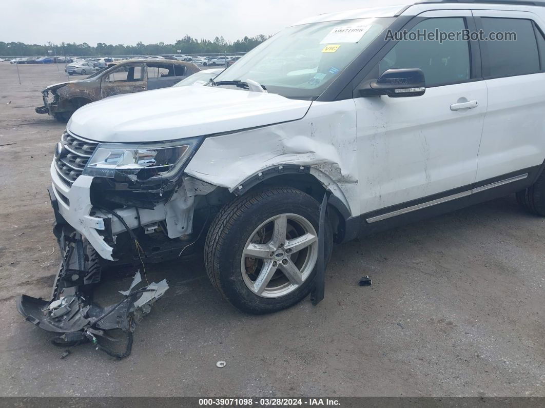 2017 Ford Explorer Xlt White vin: 1FM5K8D81HGE26292