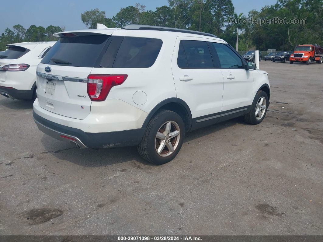 2017 Ford Explorer Xlt White vin: 1FM5K8D81HGE26292