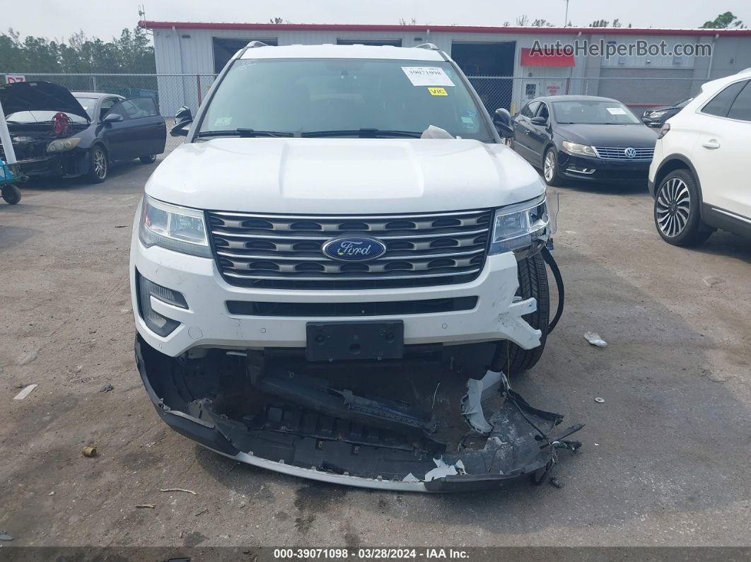 2017 Ford Explorer Xlt White vin: 1FM5K8D81HGE26292