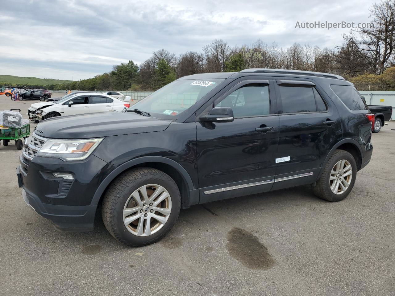 2018 Ford Explorer Xlt Black vin: 1FM5K8D81JGA22981