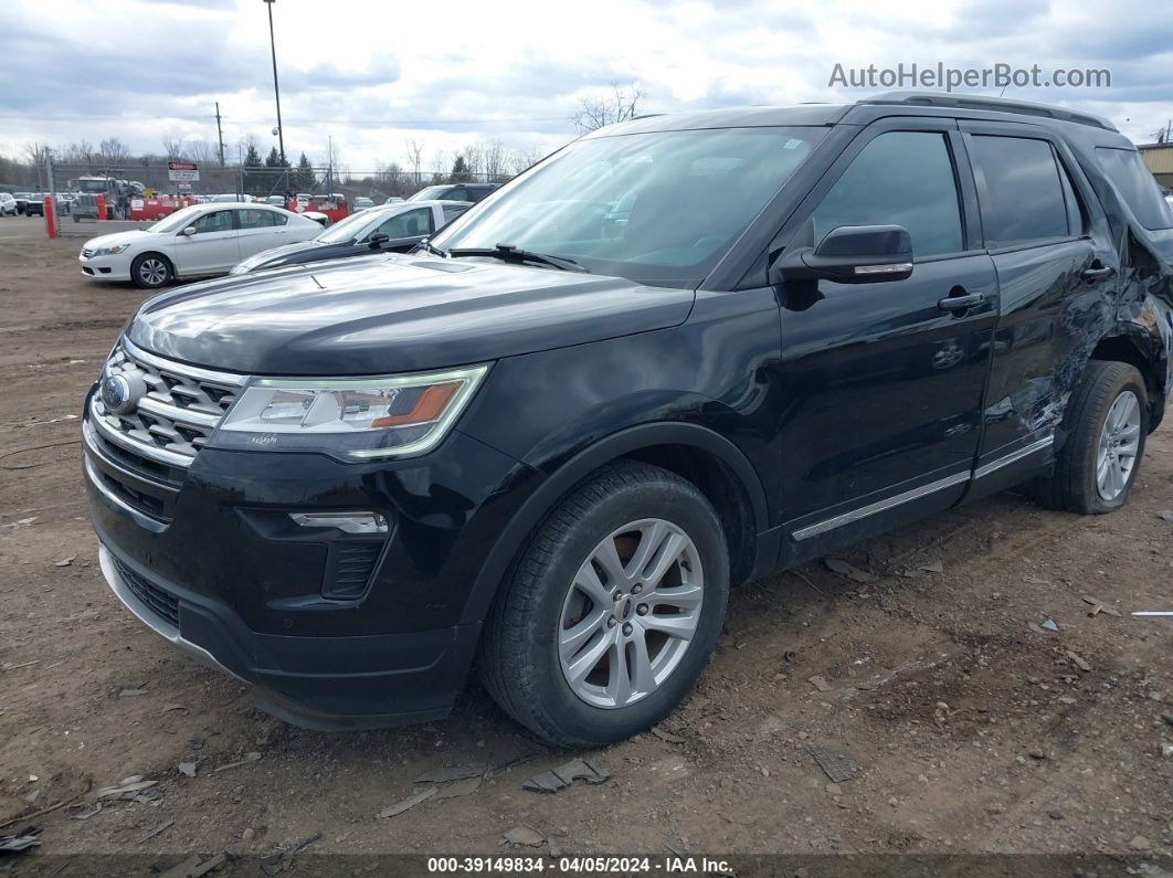 2018 Ford Explorer Xlt Black vin: 1FM5K8D81JGA96790