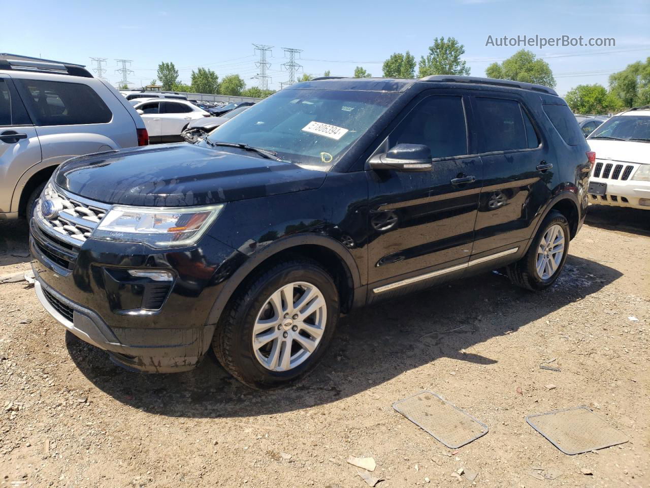 2018 Ford Explorer Xlt Черный vin: 1FM5K8D81JGB05424