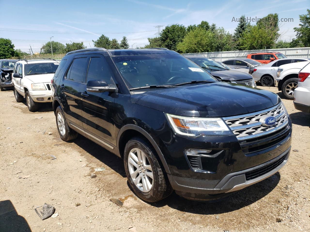 2018 Ford Explorer Xlt Black vin: 1FM5K8D81JGB05424