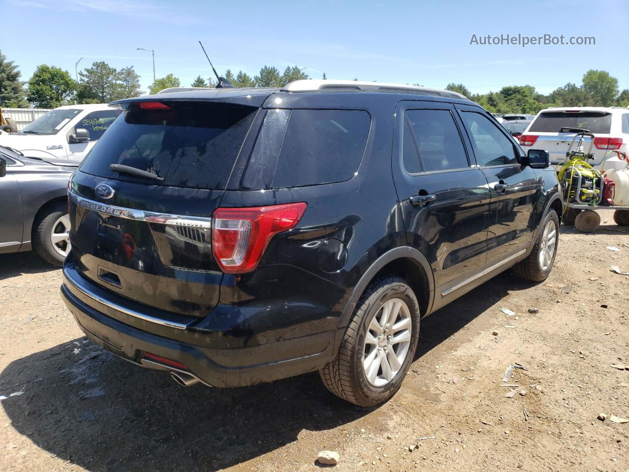 2018 Ford Explorer Xlt Black vin: 1FM5K8D81JGB05424