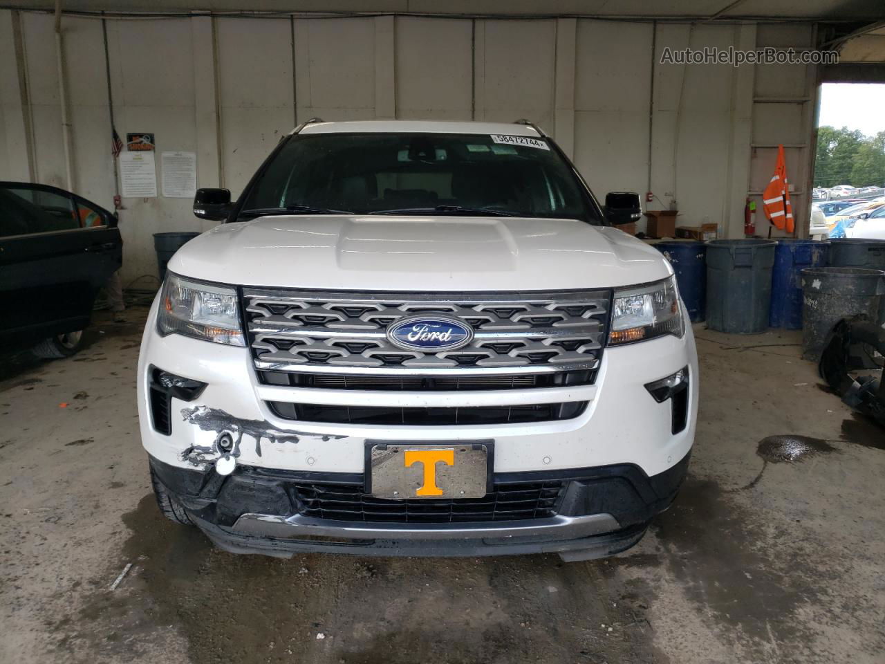 2018 Ford Explorer Xlt White vin: 1FM5K8D81JGB26015