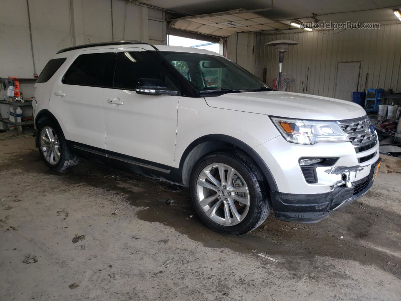 2018 Ford Explorer Xlt White vin: 1FM5K8D81JGB26015