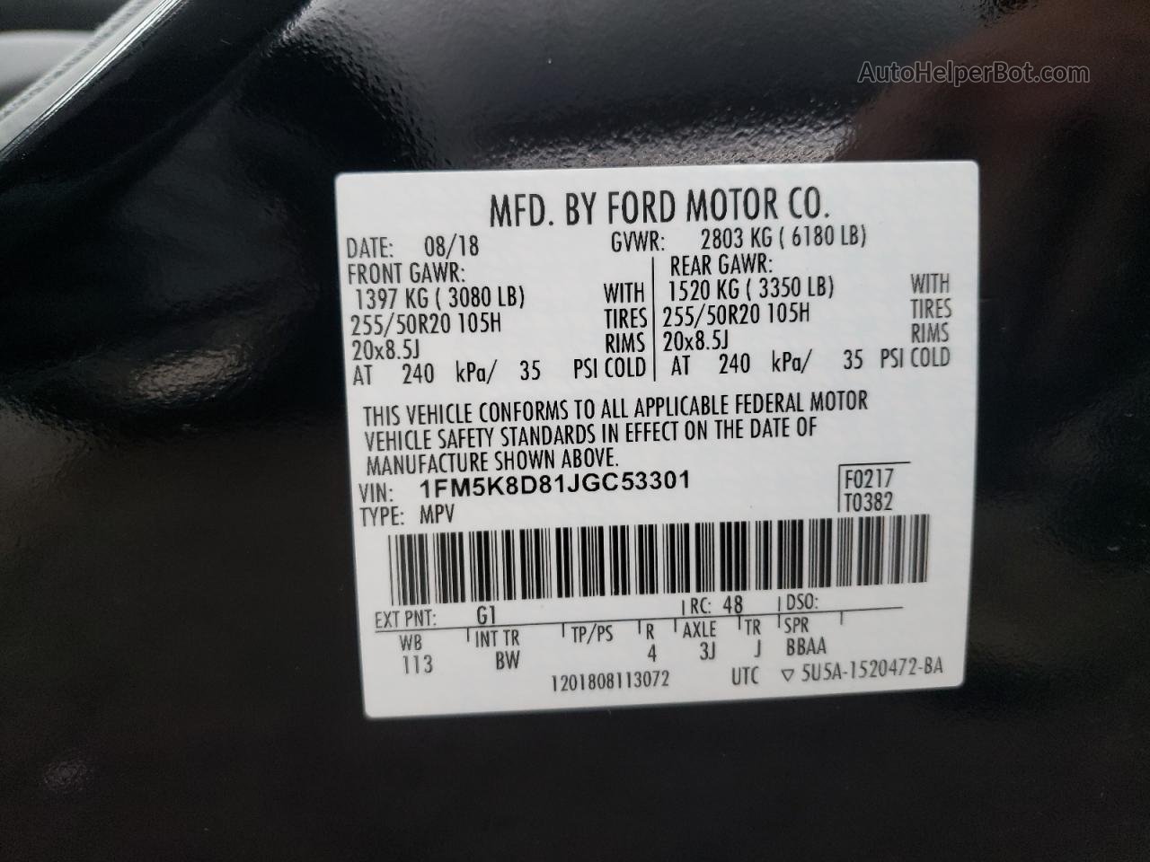 2018 Ford Explorer Xlt Black vin: 1FM5K8D81JGC53301