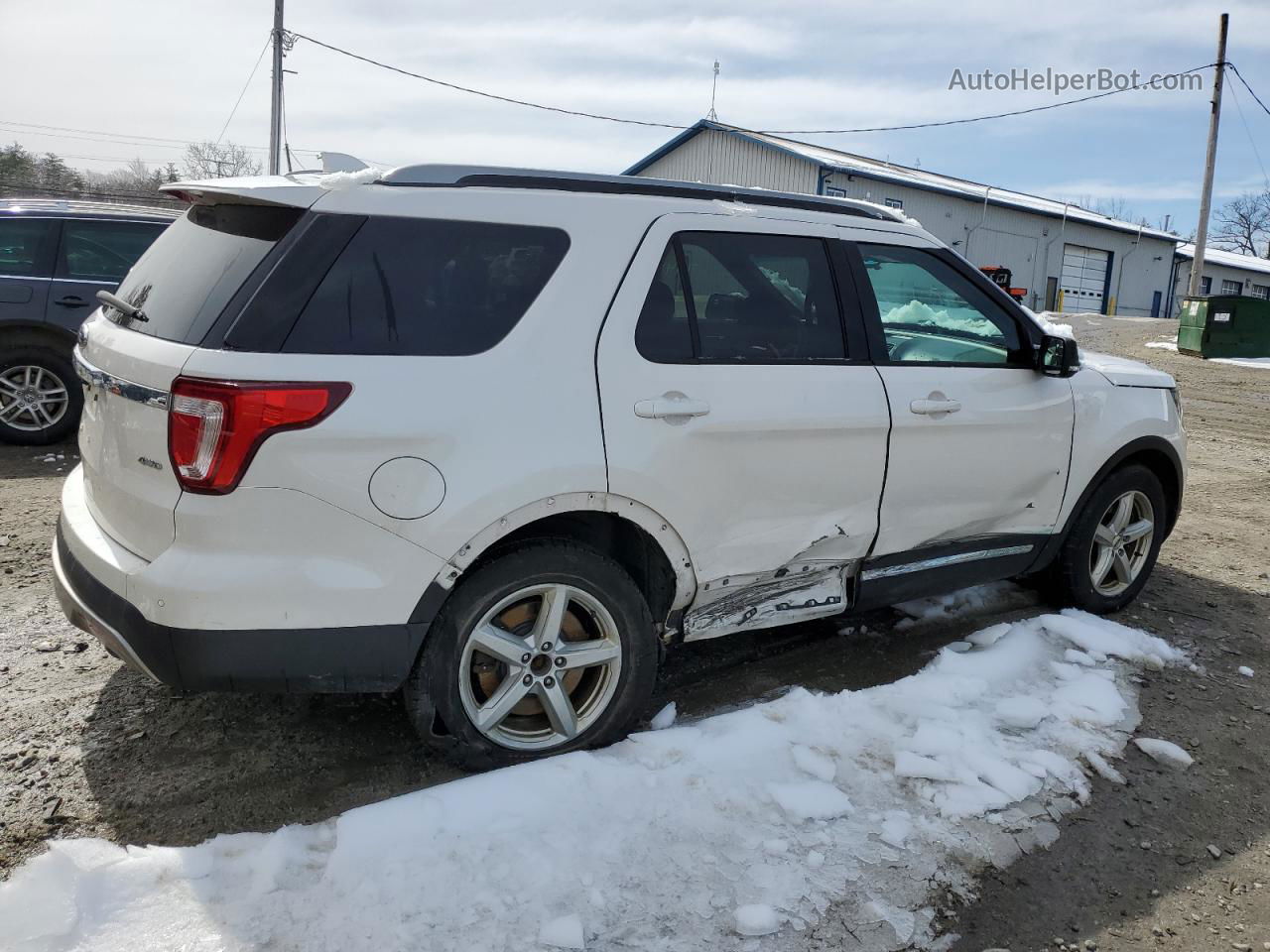 2017 Ford Explorer Xlt White vin: 1FM5K8D82HGA05911