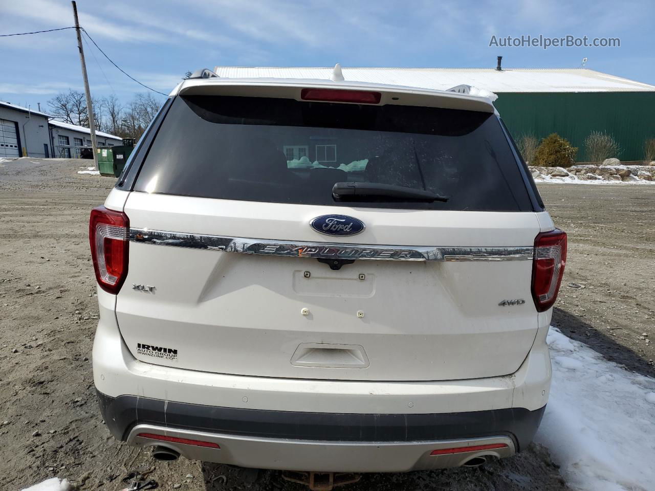 2017 Ford Explorer Xlt White vin: 1FM5K8D82HGA05911