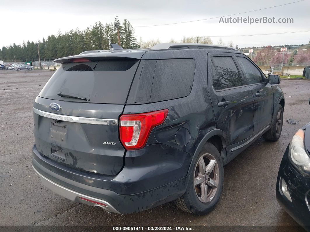 2017 Ford Explorer Xlt Black vin: 1FM5K8D82HGA43753