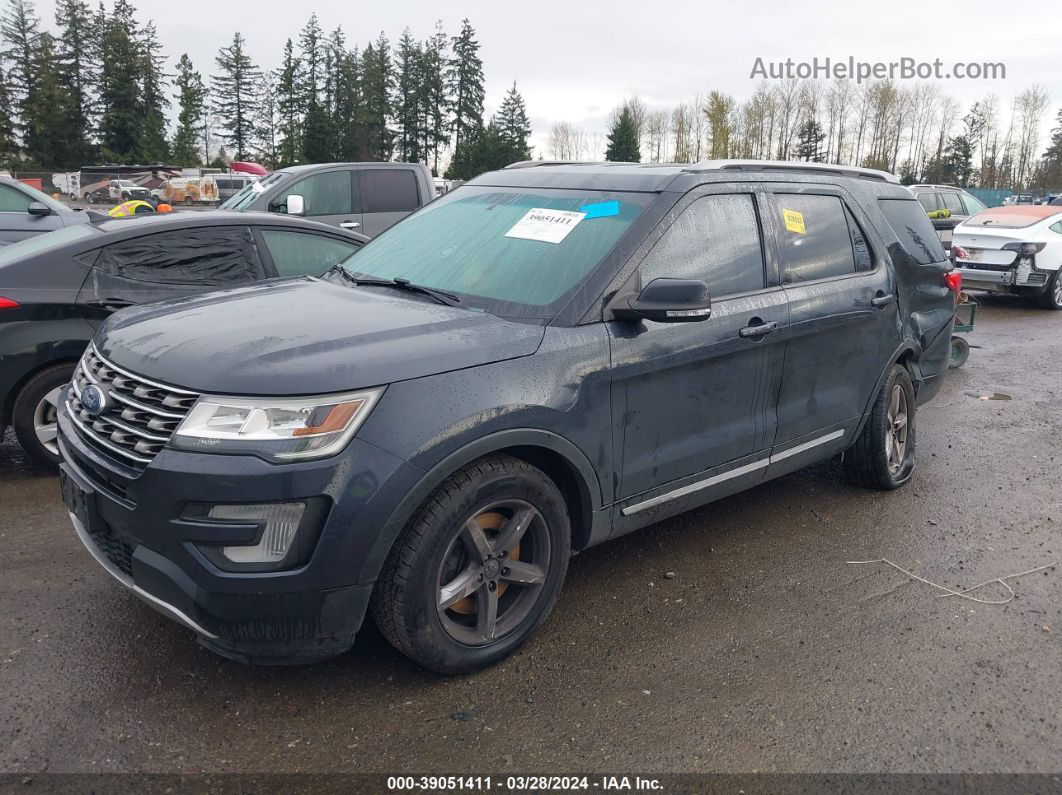 2017 Ford Explorer Xlt Black vin: 1FM5K8D82HGA43753