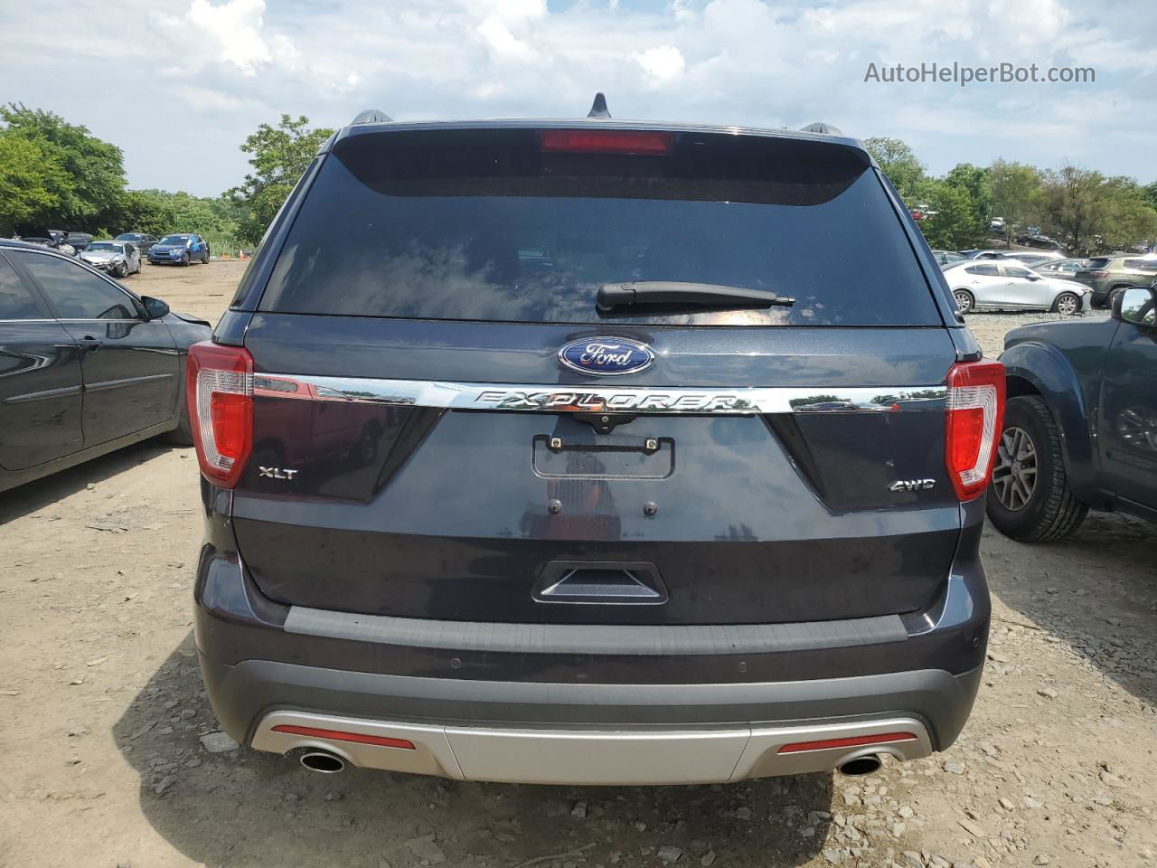 2017 Ford Explorer Xlt Blue vin: 1FM5K8D82HGA48399