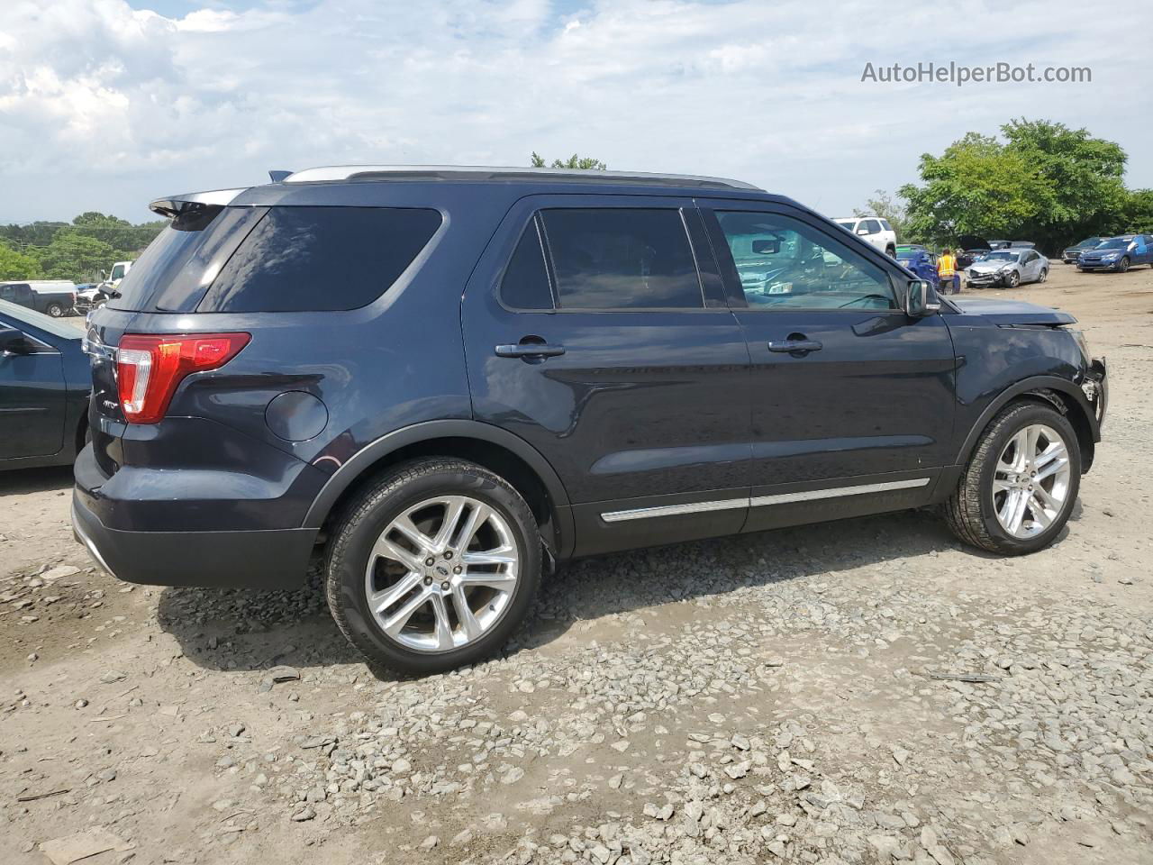 2017 Ford Explorer Xlt Blue vin: 1FM5K8D82HGA48399