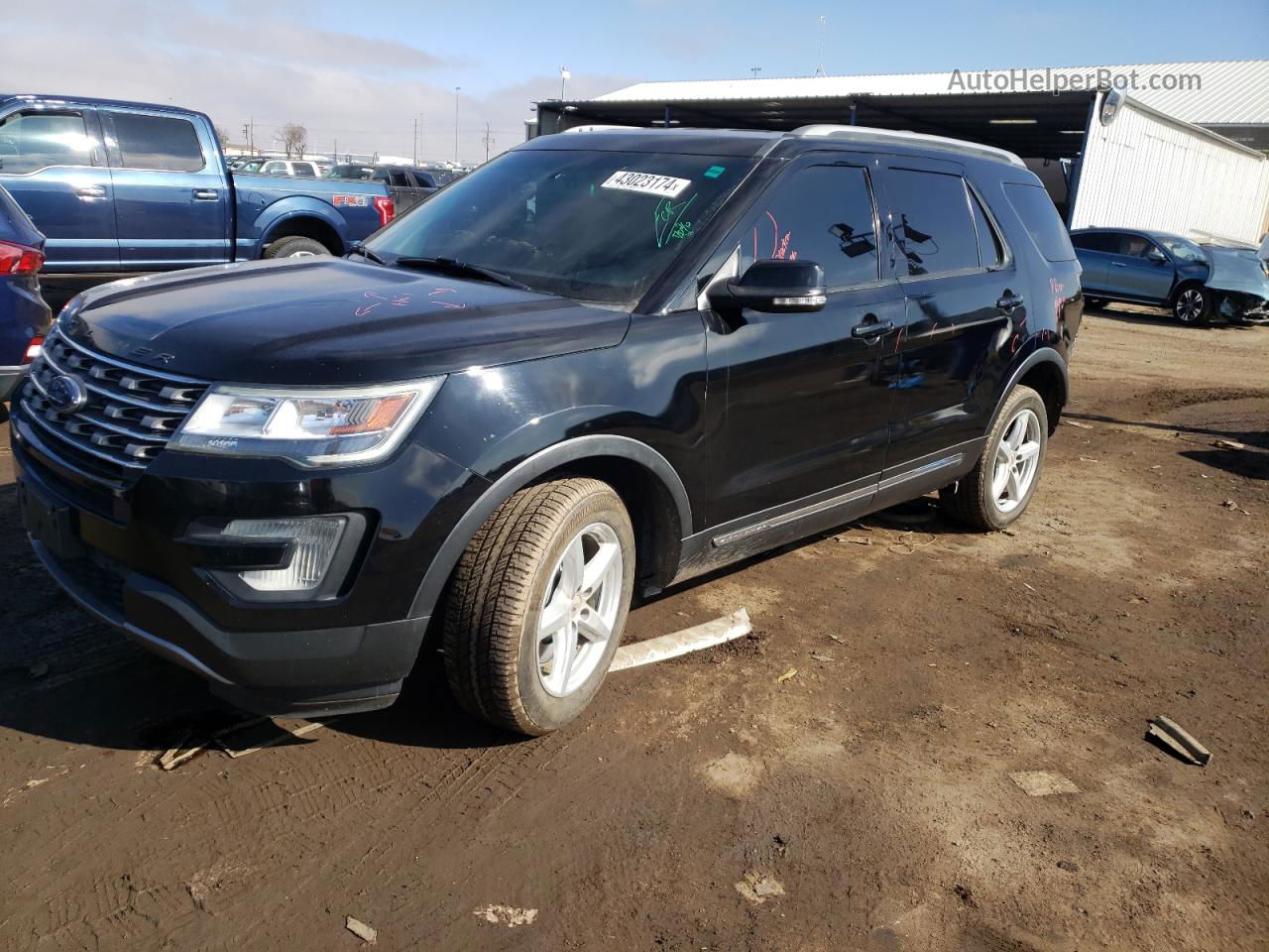 2017 Ford Explorer Xlt Black vin: 1FM5K8D82HGA95223