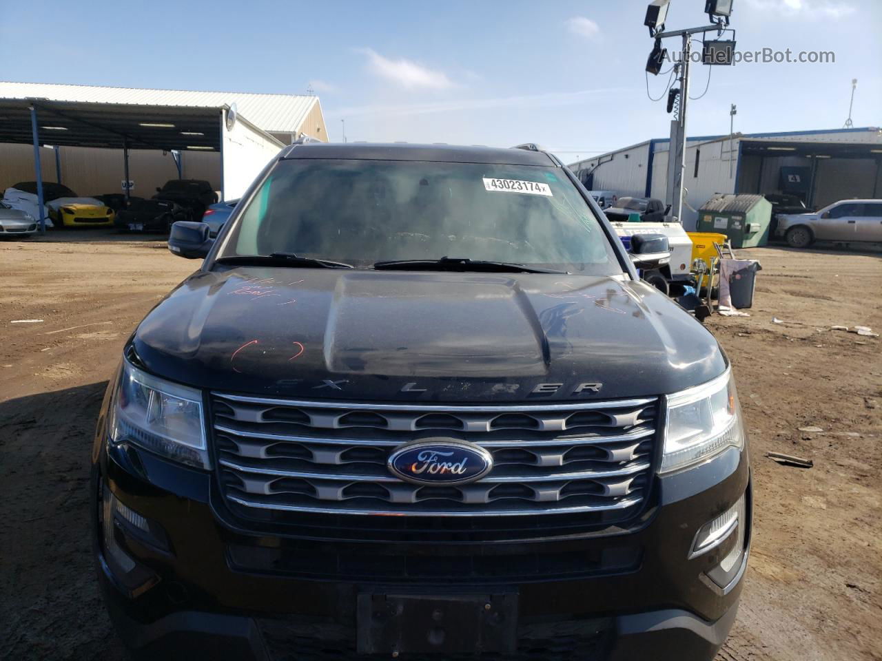 2017 Ford Explorer Xlt Black vin: 1FM5K8D82HGA95223