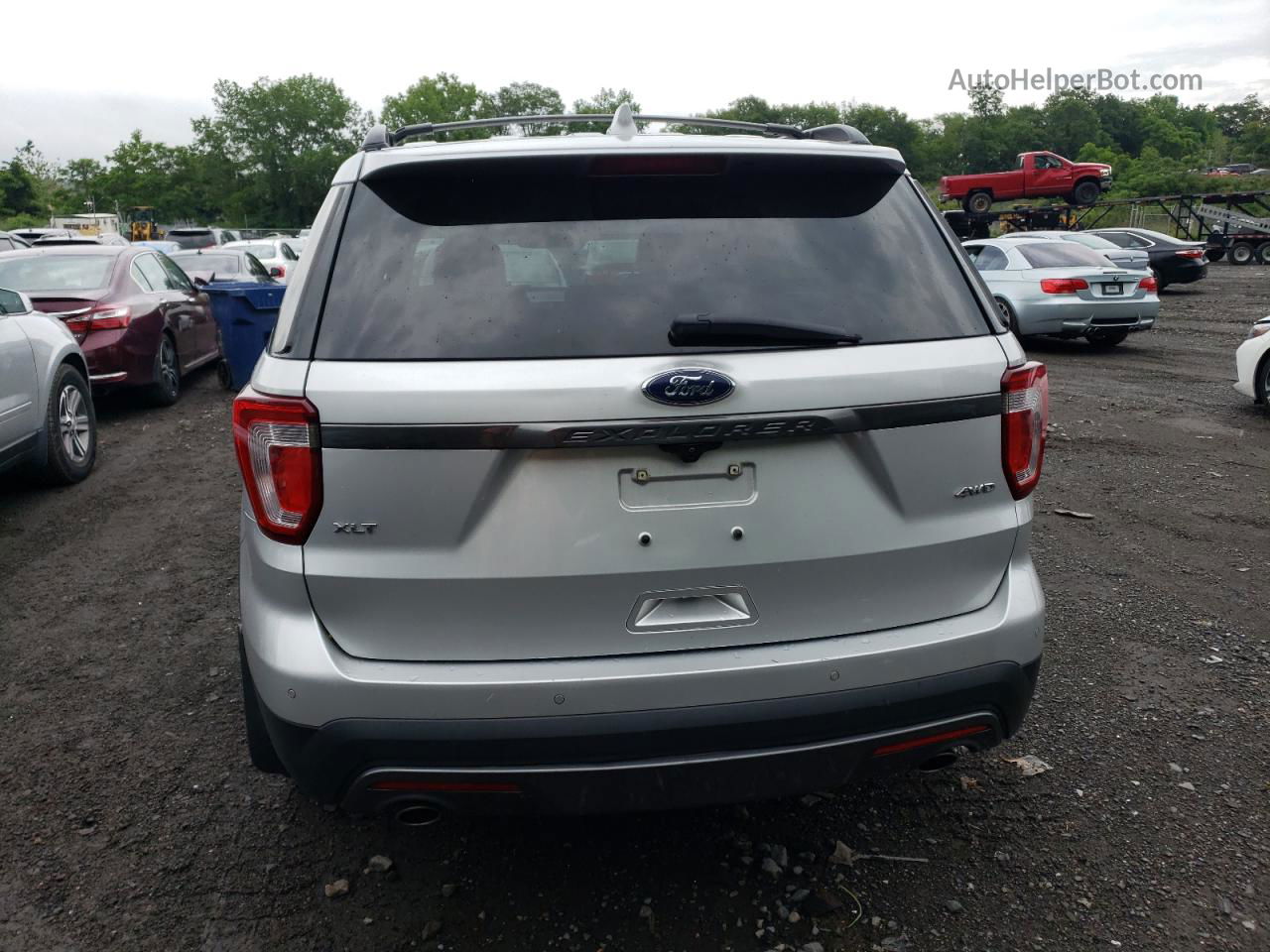 2017 Ford Explorer Xlt Silver vin: 1FM5K8D82HGB18726