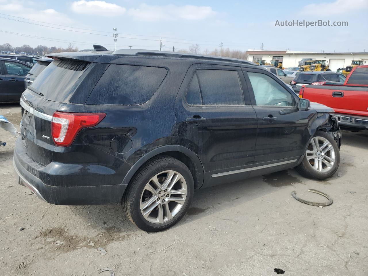 2017 Ford Explorer Xlt Black vin: 1FM5K8D82HGB29936