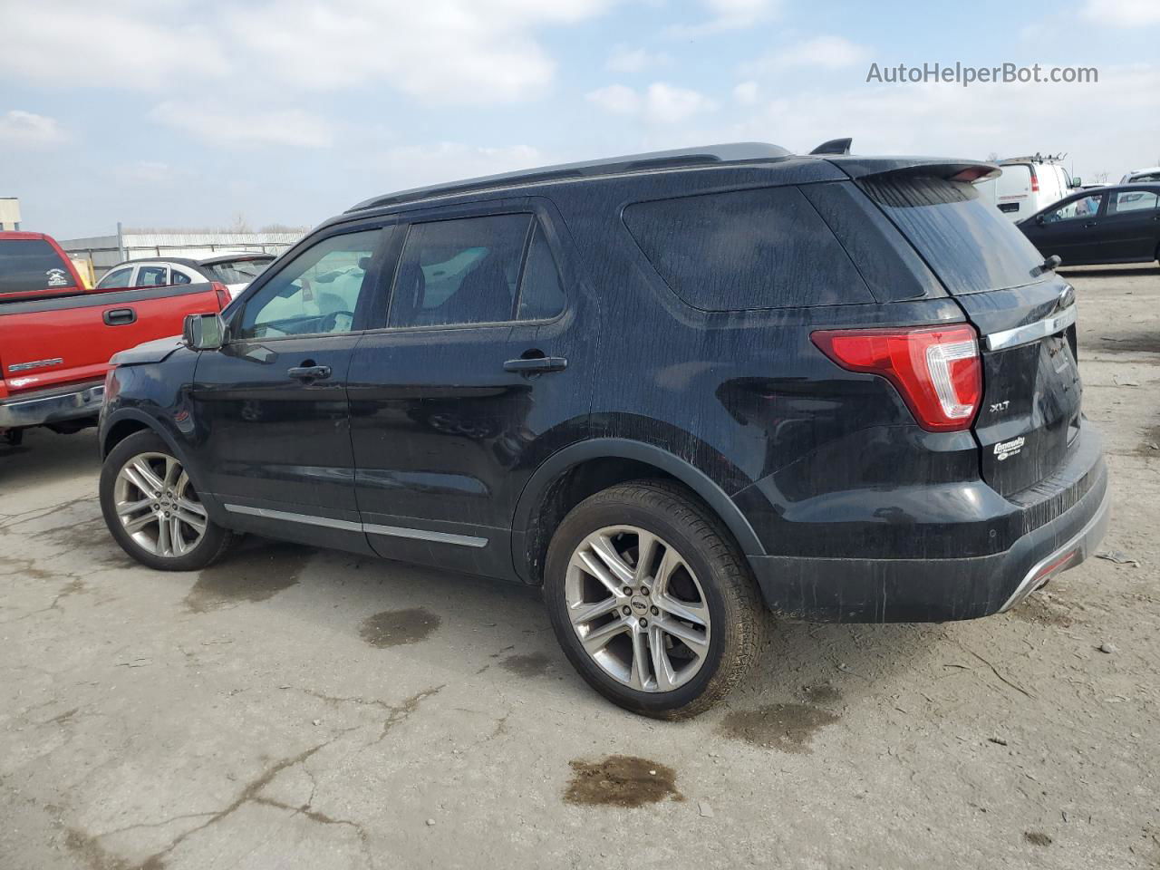 2017 Ford Explorer Xlt Black vin: 1FM5K8D82HGB29936