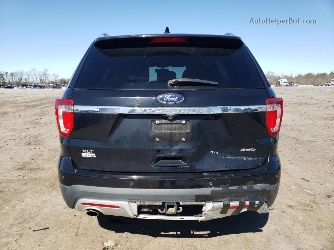 2017 Ford Explorer Xlt Black vin: 1FM5K8D82HGC28529