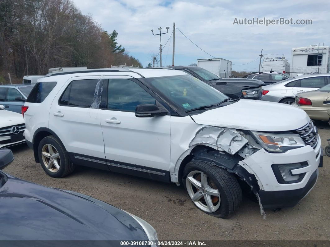 2017 Ford Explorer Xlt White vin: 1FM5K8D82HGC32287