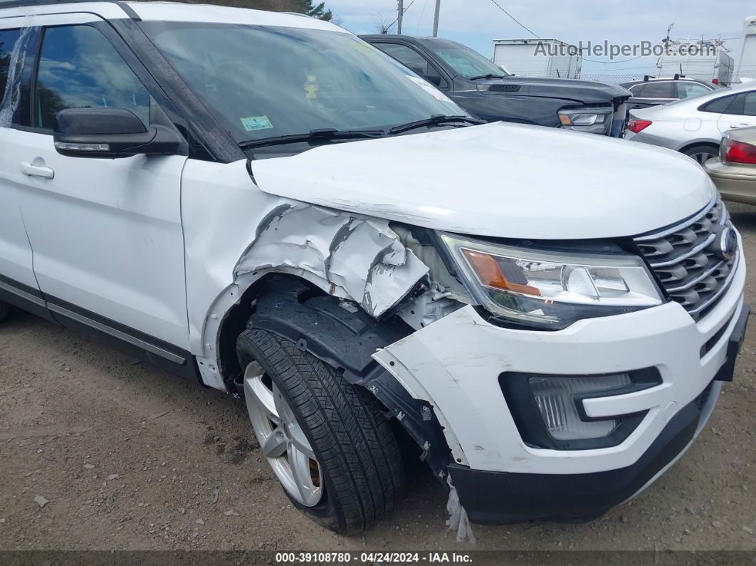 2017 Ford Explorer Xlt White vin: 1FM5K8D82HGC32287