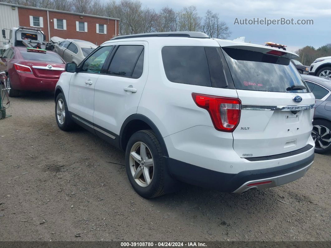 2017 Ford Explorer Xlt White vin: 1FM5K8D82HGC32287