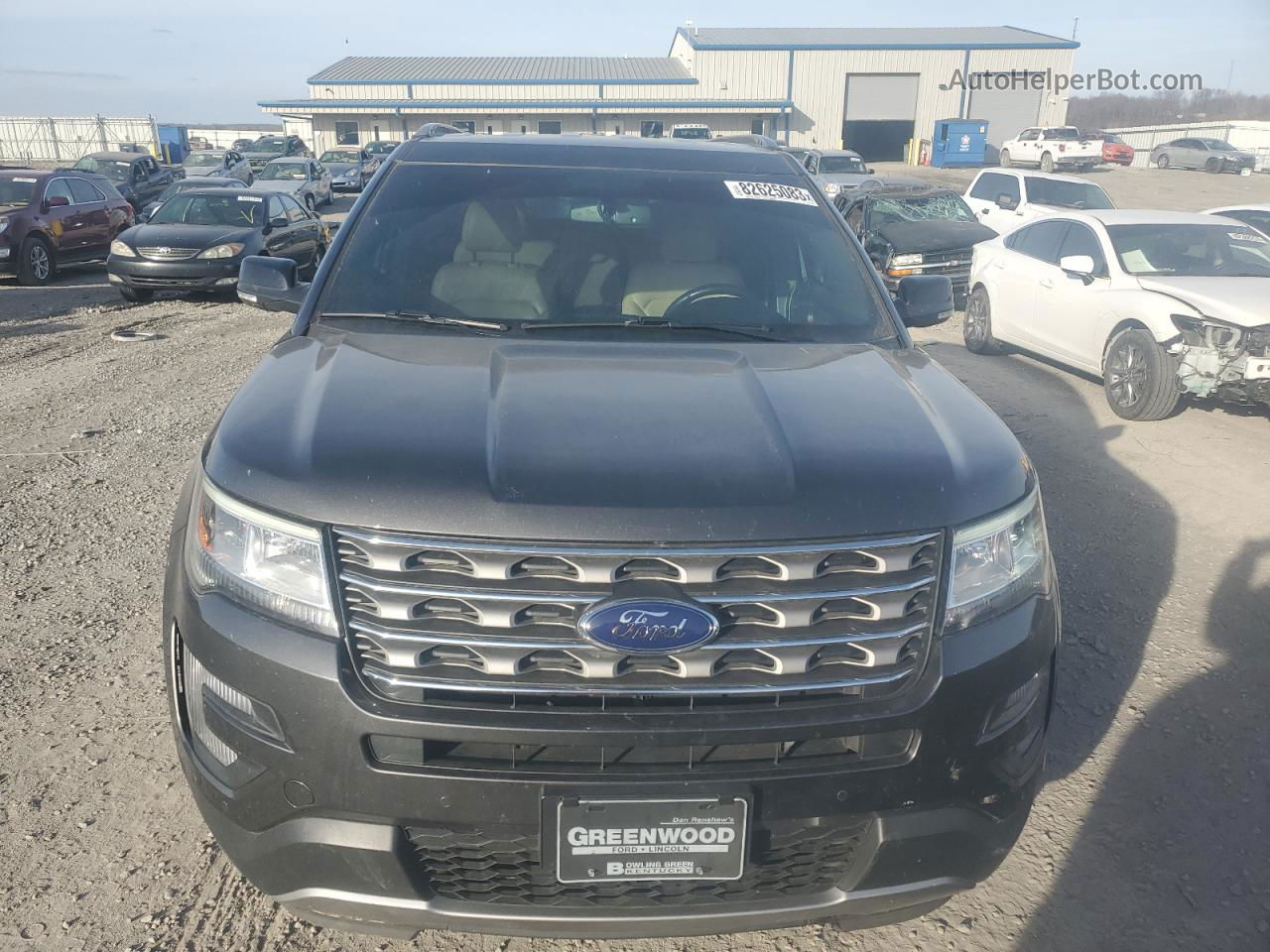 2017 Ford Explorer Xlt Серый vin: 1FM5K8D82HGC64446