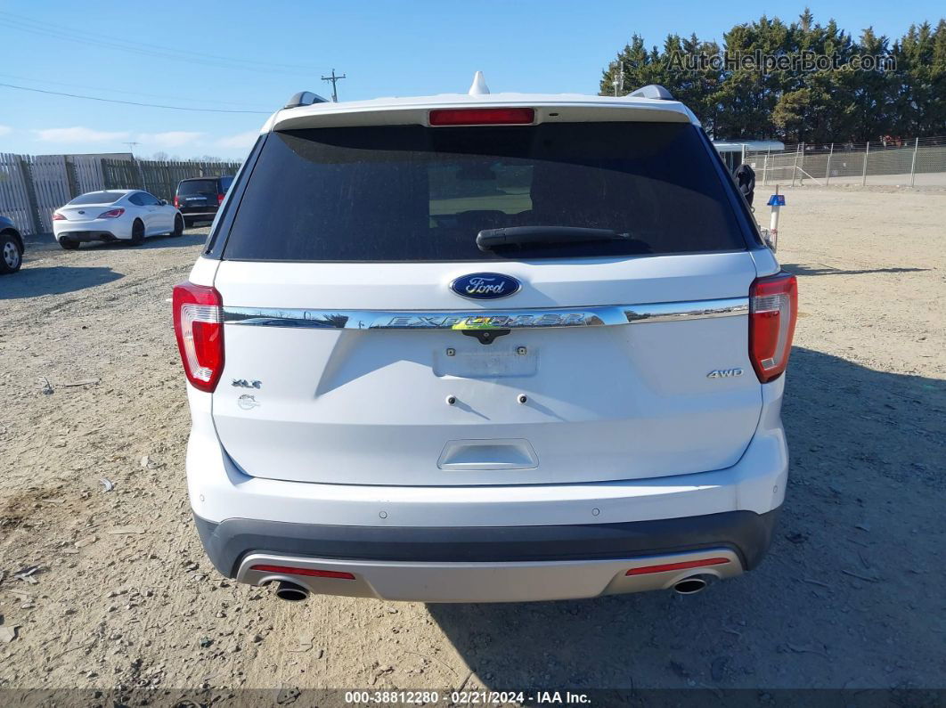 2017 Ford Explorer Xlt White vin: 1FM5K8D82HGC77844