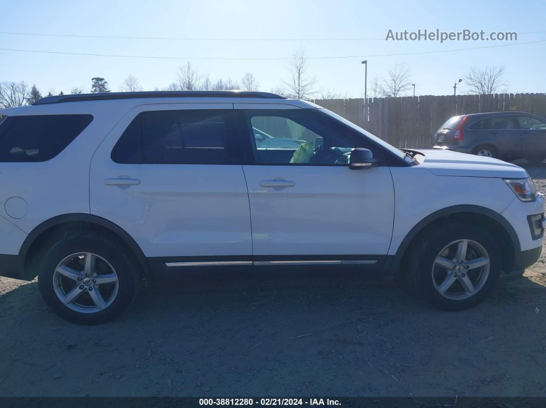 2017 Ford Explorer Xlt White vin: 1FM5K8D82HGC77844