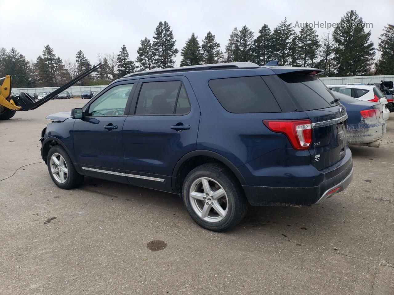 2017 Ford Explorer Xlt Blue vin: 1FM5K8D82HGD37444