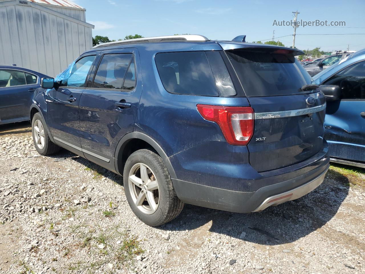 2017 Ford Explorer Xlt Blue vin: 1FM5K8D82HGD73831