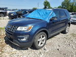 2017 Ford Explorer Xlt Blue vin: 1FM5K8D82HGD73831