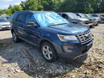 2017 Ford Explorer Xlt Blue vin: 1FM5K8D82HGD73831