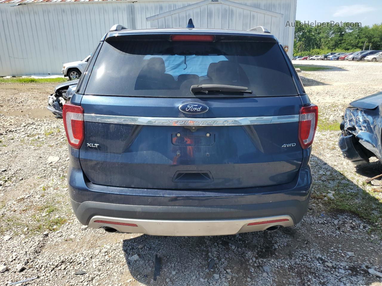 2017 Ford Explorer Xlt Blue vin: 1FM5K8D82HGD73831