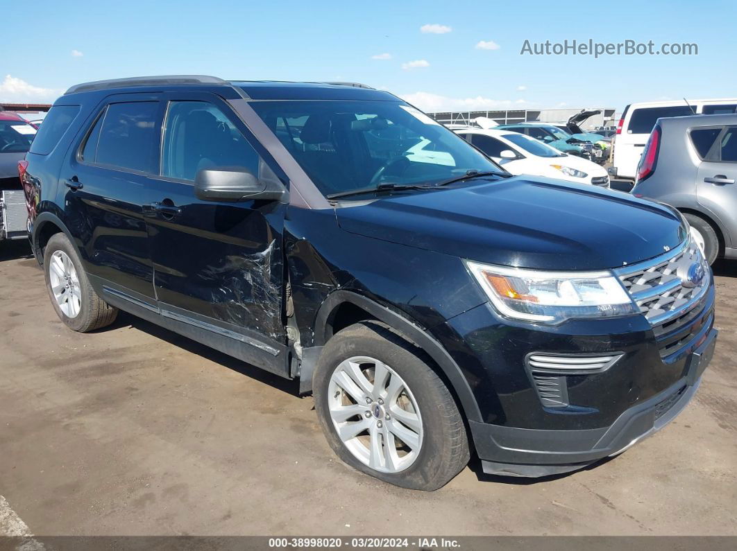 2018 Ford Explorer Xlt Black vin: 1FM5K8D82JGA90531