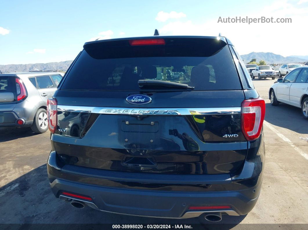 2018 Ford Explorer Xlt Black vin: 1FM5K8D82JGA90531