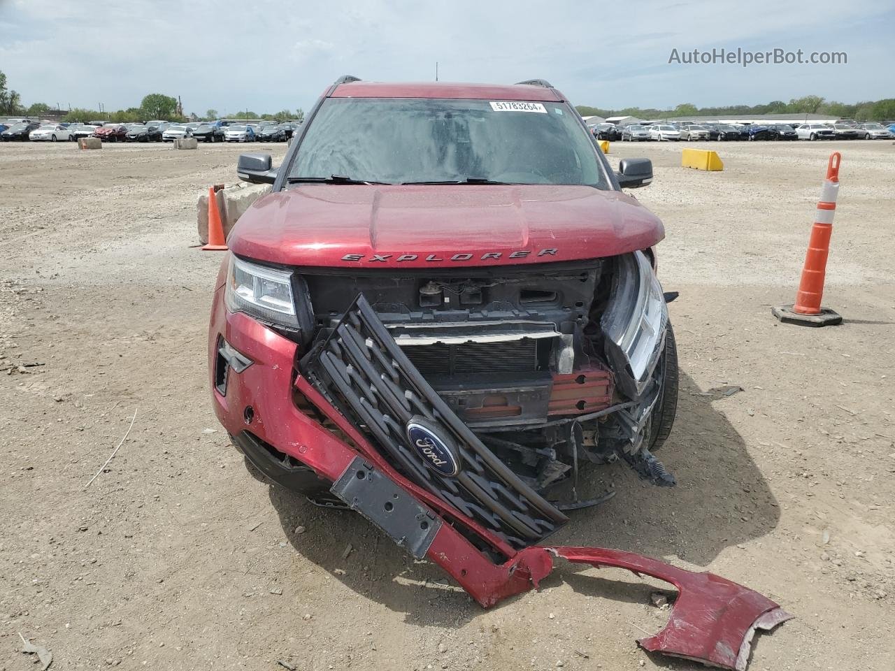 2018 Ford Explorer Xlt Red vin: 1FM5K8D82JGB24824