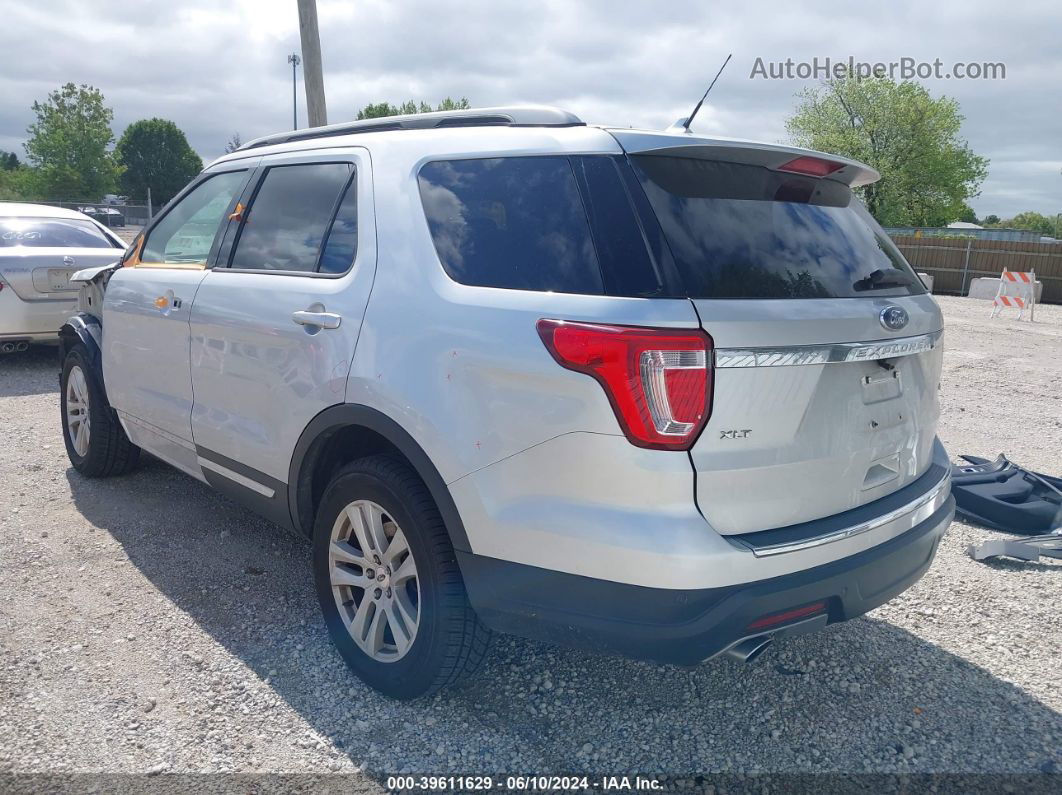 2018 Ford Explorer Xlt Silver vin: 1FM5K8D82JGC15348