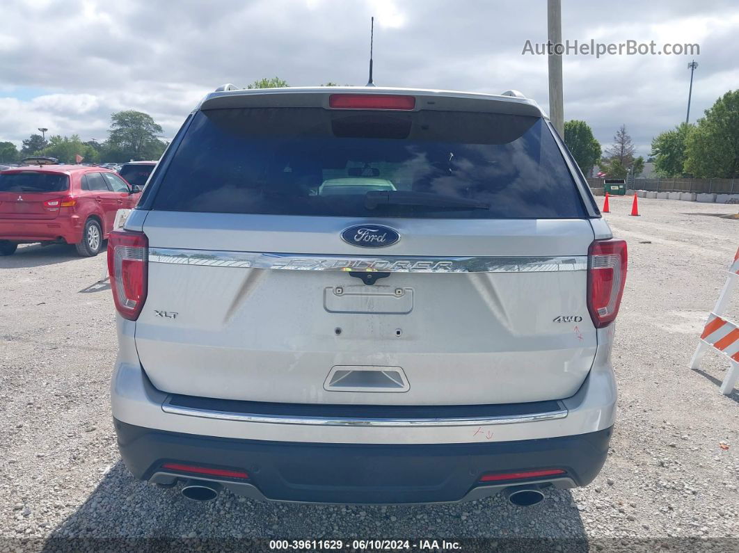 2018 Ford Explorer Xlt Silver vin: 1FM5K8D82JGC15348