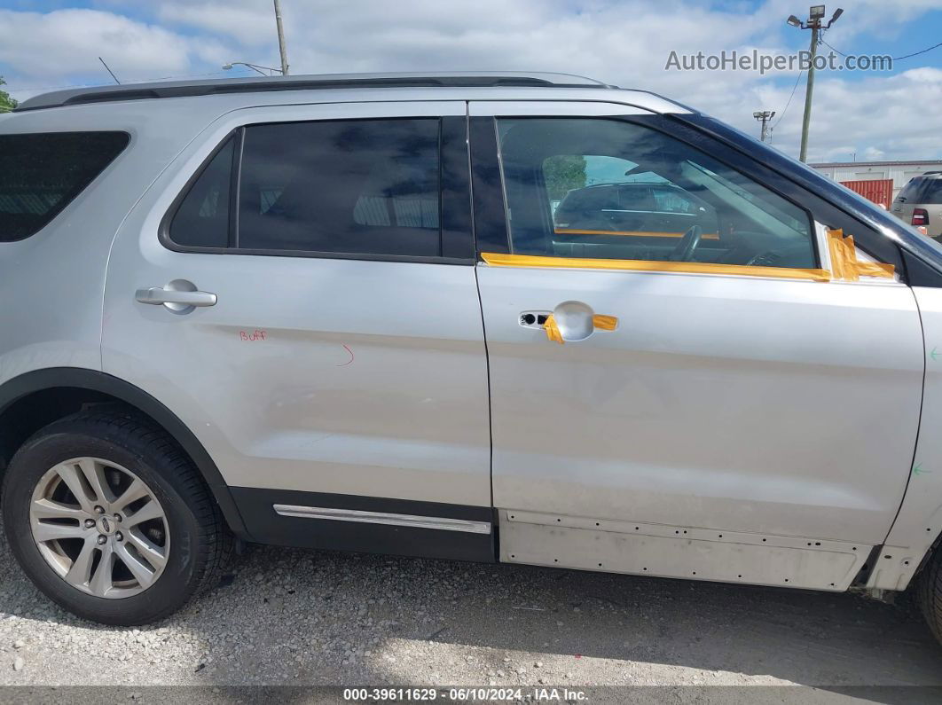 2018 Ford Explorer Xlt Silver vin: 1FM5K8D82JGC15348