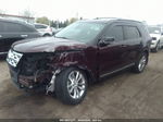 2018 Ford Explorer Xlt Burgundy vin: 1FM5K8D82JGC53680