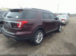 2018 Ford Explorer Xlt Burgundy vin: 1FM5K8D82JGC53680