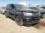 2018 Ford Explorer Xlt Black vin: 1FM5K8D82JGC57518